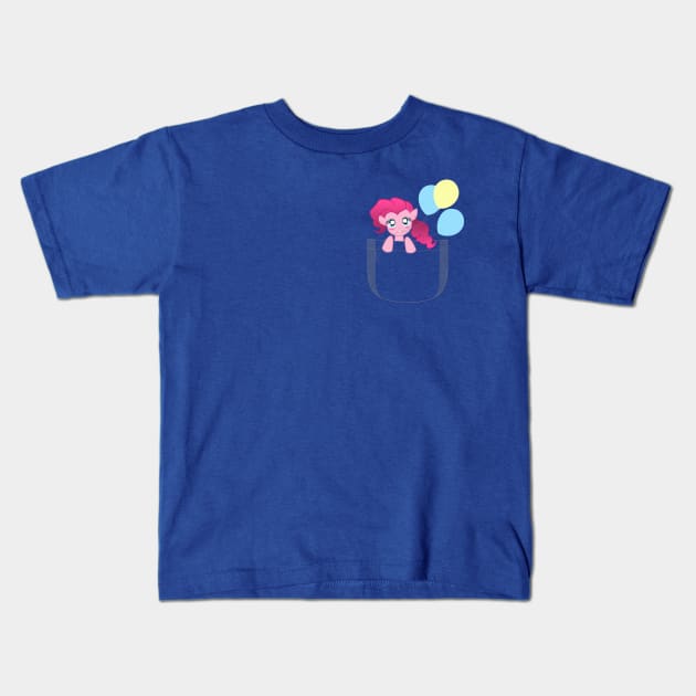 Pocket Pinkie Pie Kids T-Shirt by ChelsieJ22